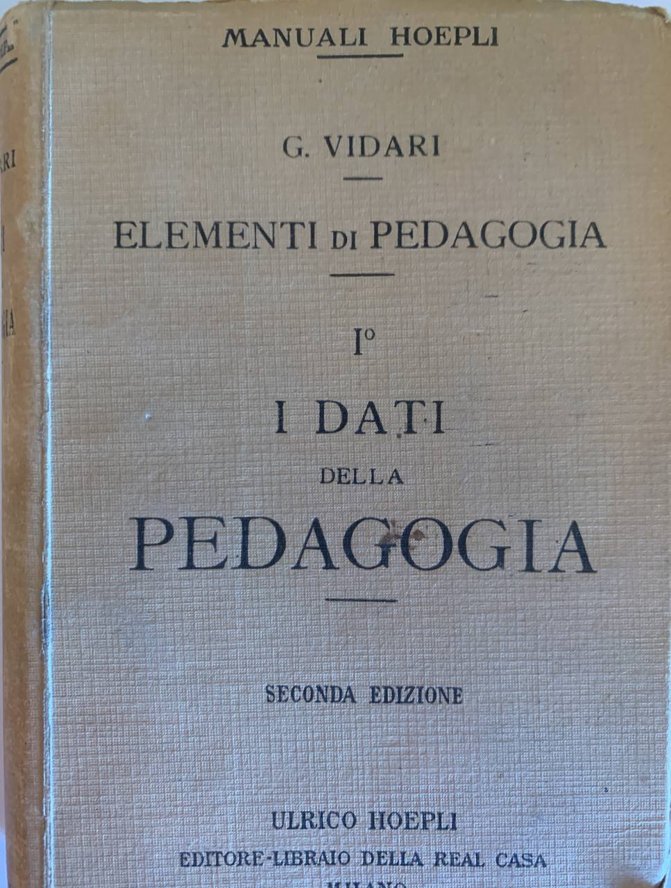 I dati della pedagogia - copertina