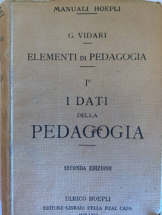 I dati della pedagogia - copertina