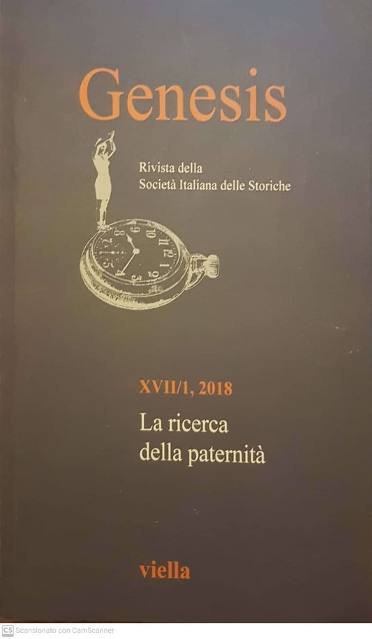 Genesis. Rivista della Società italiana delle storiche. La ricerca della paternità (2018) (Vol. 1) - copertina