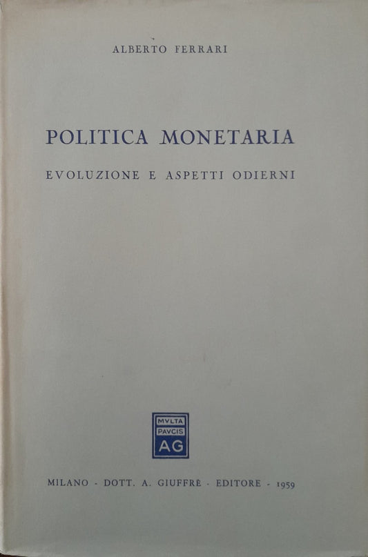 Politica monetaria - copertina