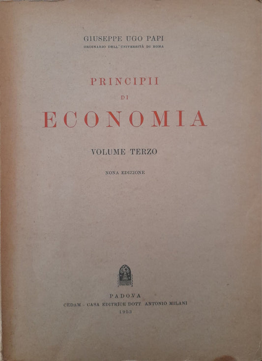 Principi di economia - copertina