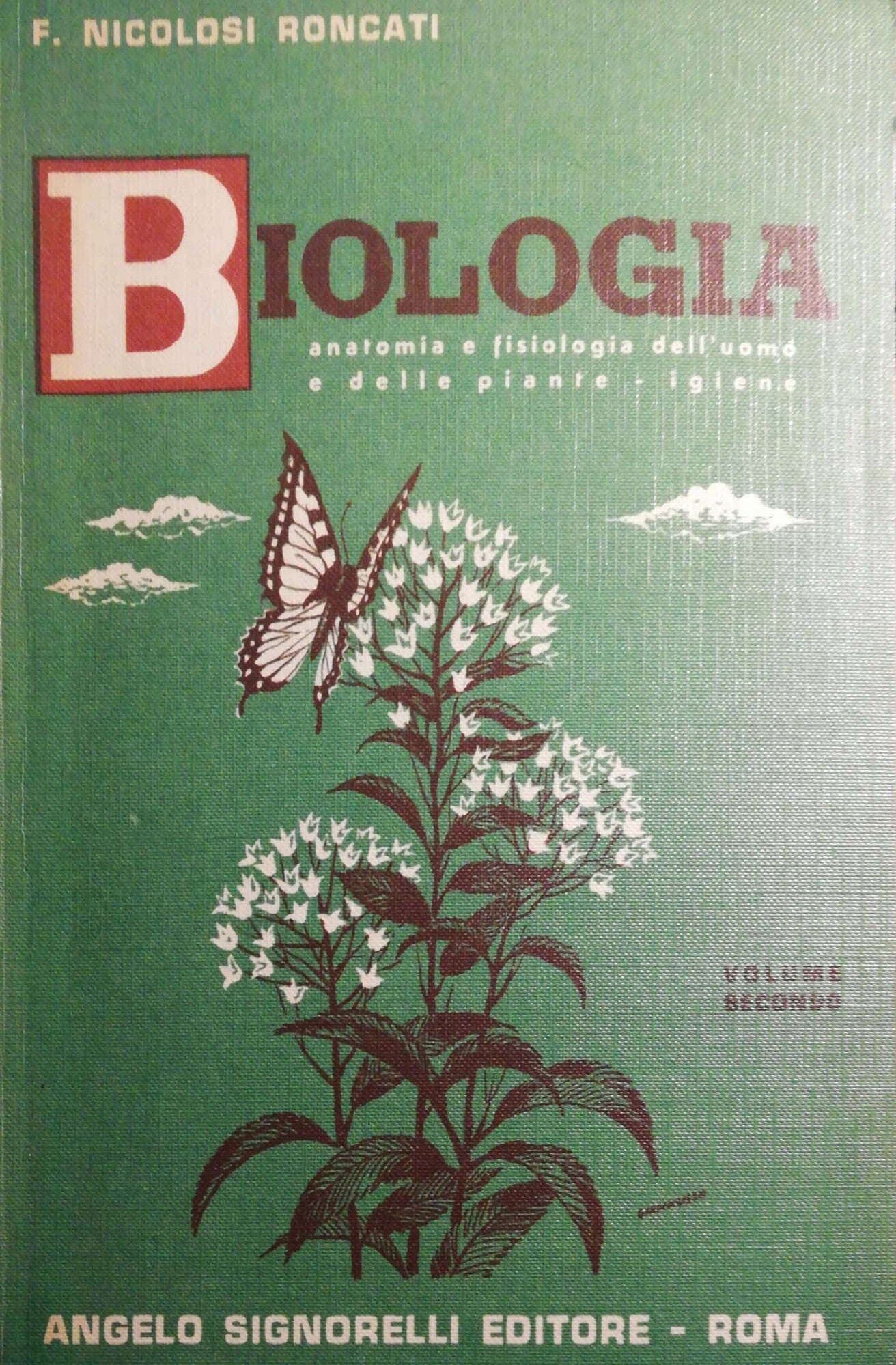 Biologia, anatomia e fisiologia dell'uomo e delle piante Vol II - copertina