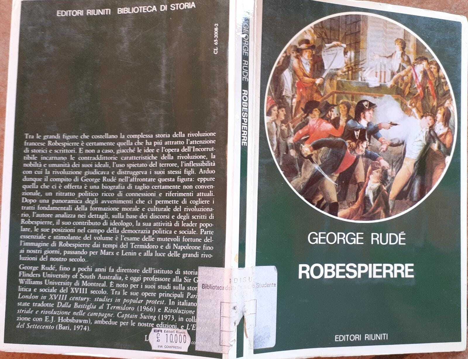 Robespierre. Ritratto di un democratico rivoluzionario - copertina