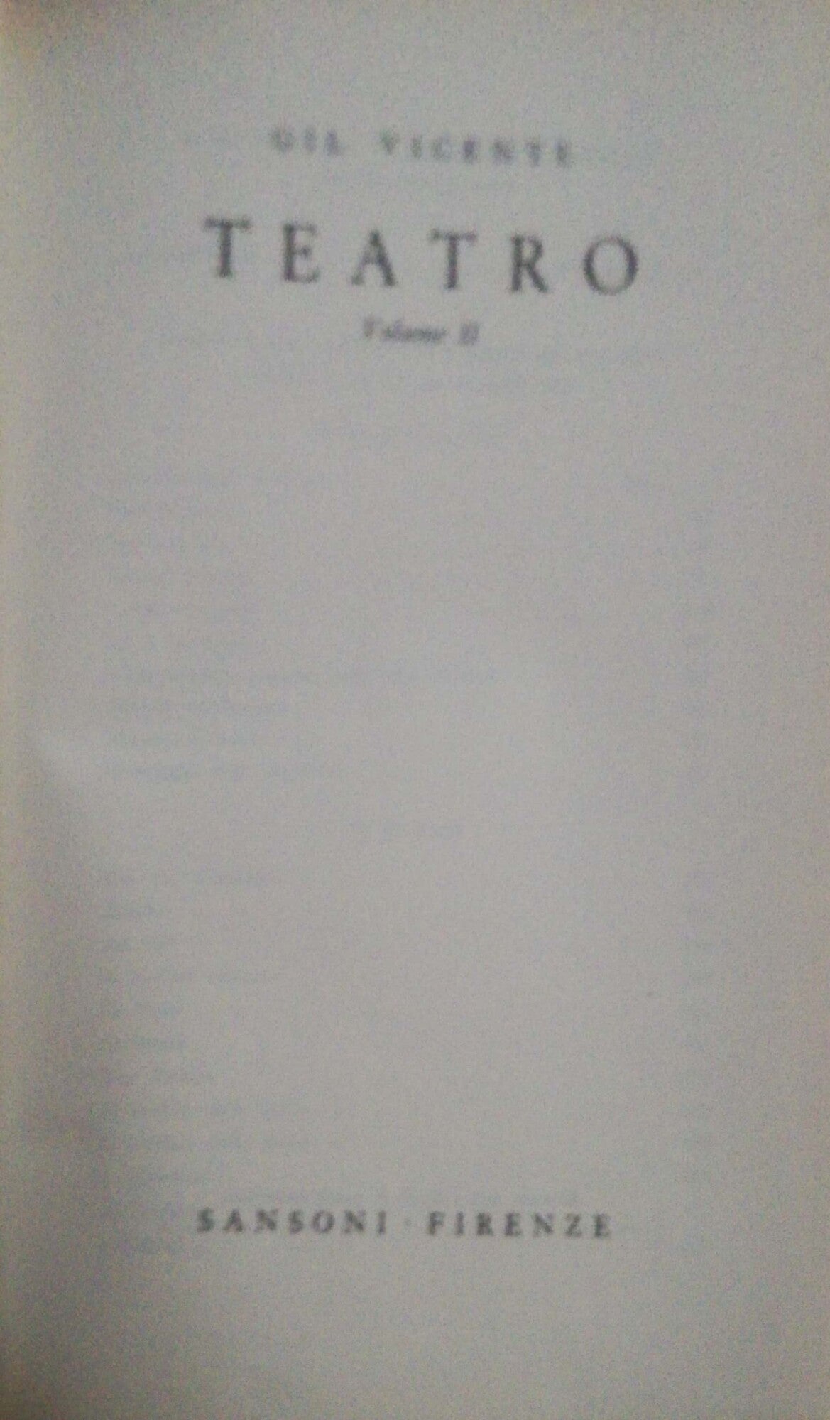 Teatro, vol II - copertina