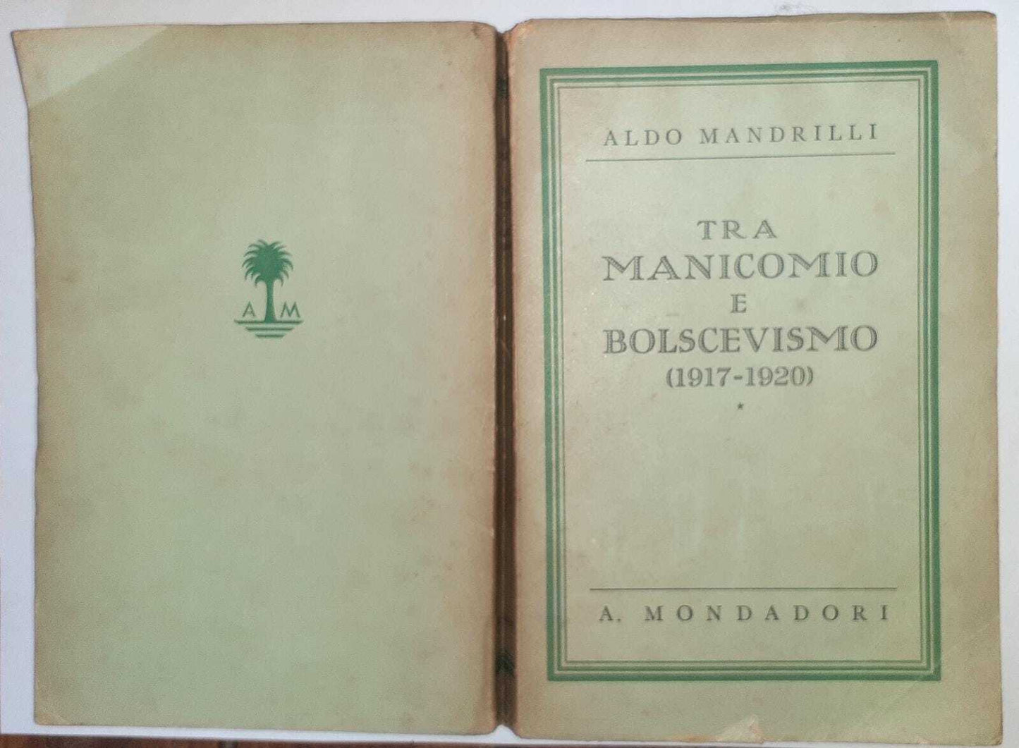 Tra manicomio e bolscevismo (1917-1920) - copertina