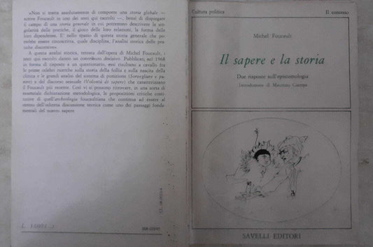 Il sapere e la storia. Due risposte sull'epistemologia - copertina