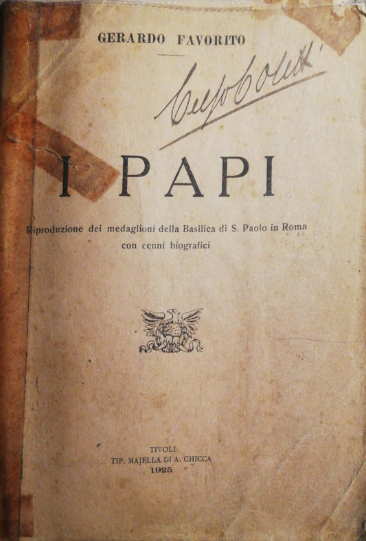 I Papi, riproduzione dei medaglioni della Basilica di S. Paolo in Roma - copertina