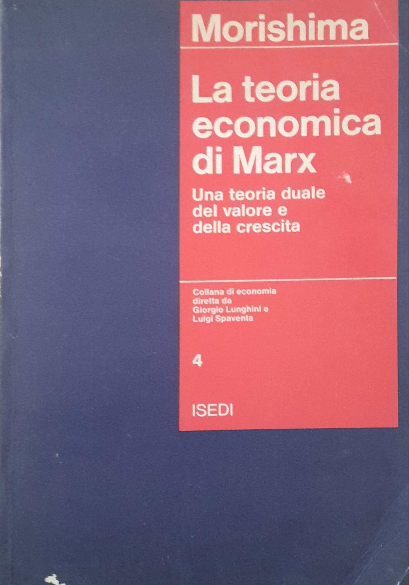 La teoria economica di Marx - copertina