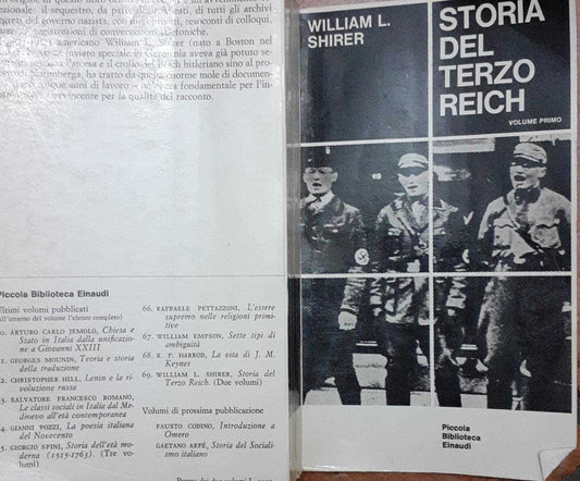 Storia del terzo Reich. Volume primo - copertina