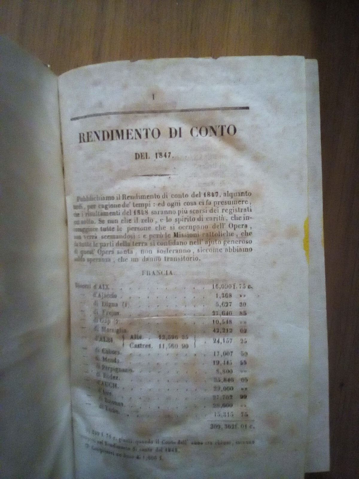 Rendimento di conto - copertina