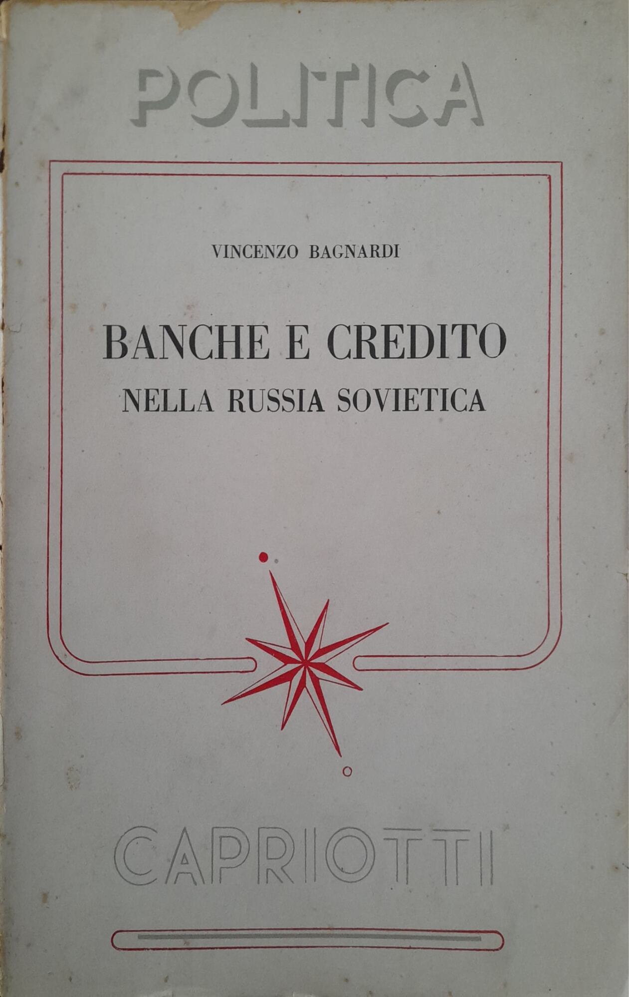 Banche e credito nellan Russia sovietica - copertina
