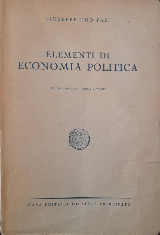 Elementi di economia politica - copertina