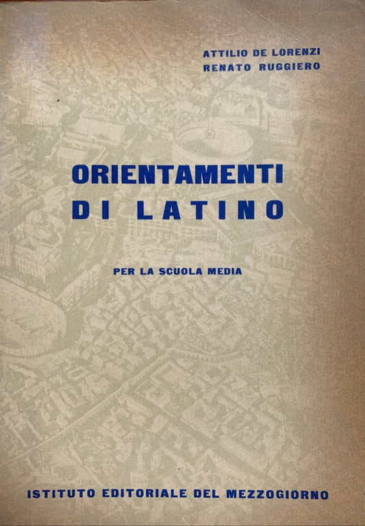 Orientamenti di latino - copertina
