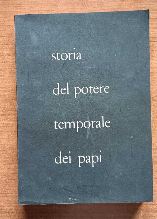 Storia del Potere Temporale dei Papi - copertina