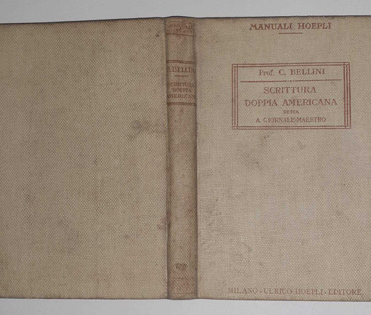 Scrittura doppia americana detta a giornale maestro - copertina