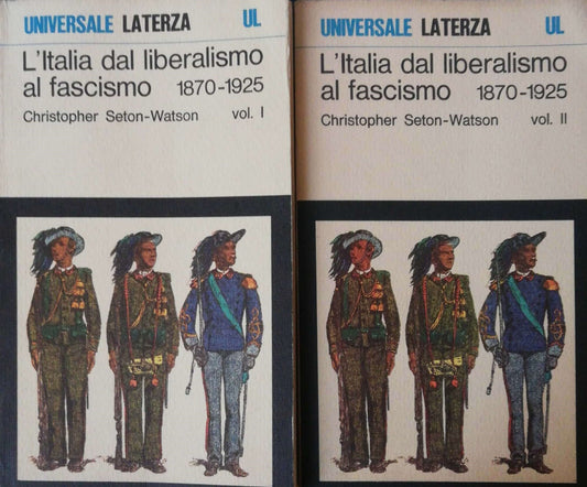 L'Italia dal liberalismo al fascismo 1870-1925. Volumi I-II - copertina