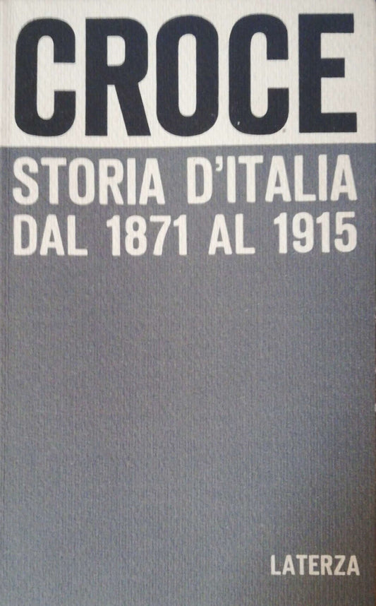 Storia d'Italia dal 1871 al 1915 - copertina