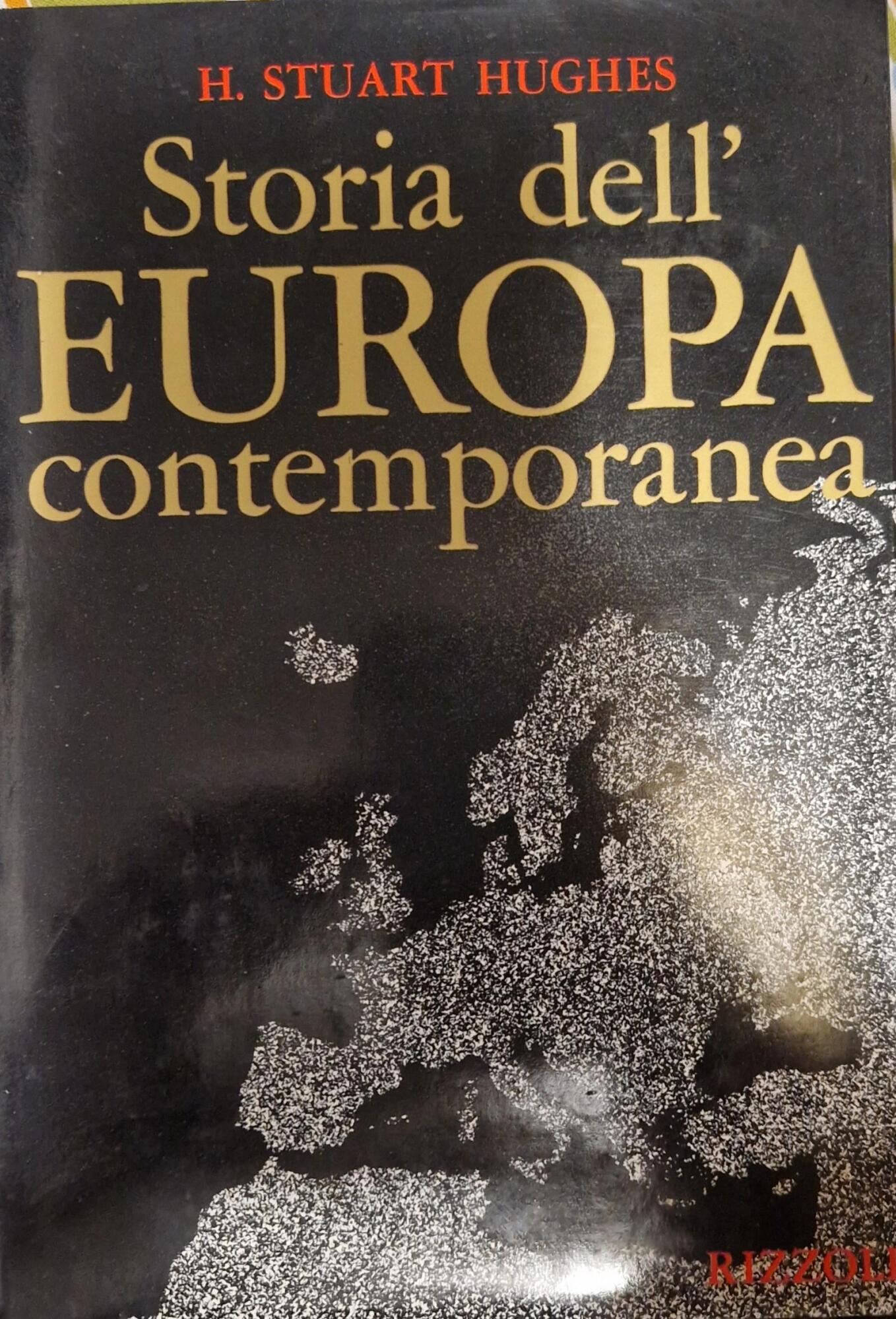 Storia dell'Europa contemporanea - copertina