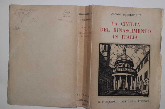 La civiltà del Rinascimento in Italia. Traduzione italiana di D. Valbusa - copertina