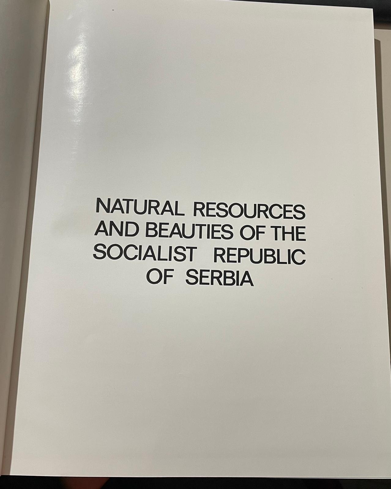 Natural resources and beauties of the Socialist Republic of Serbia - copertina