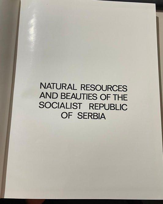 Natural resources and beauties of the Socialist Republic of Serbia - copertina