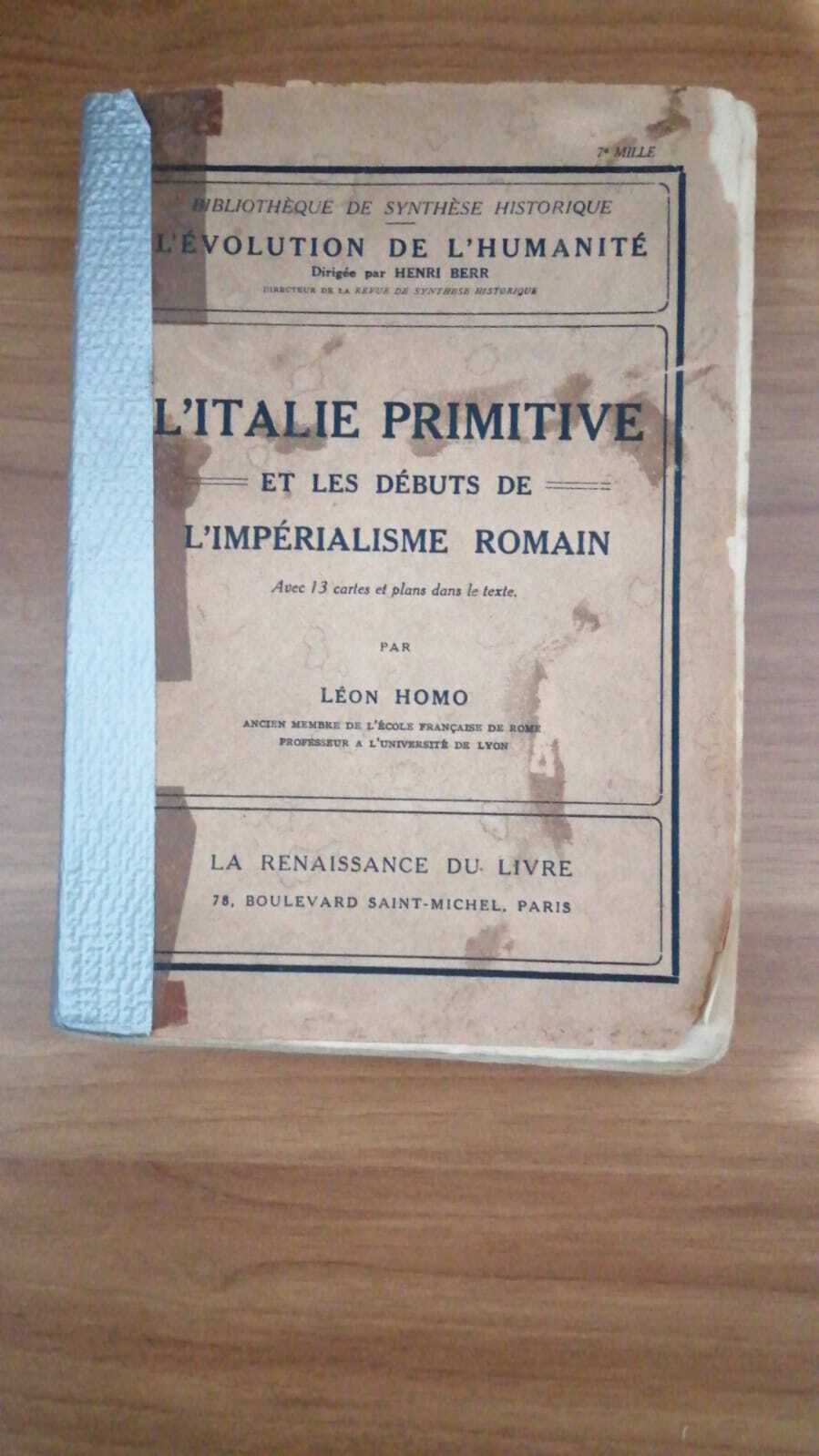 L'Italie primitive et les débuts de l'impérialisme romain - copertina