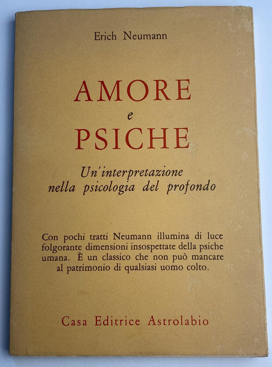 Amore e Psiche. Un'interpretazione nella psicologia del profondo - copertina