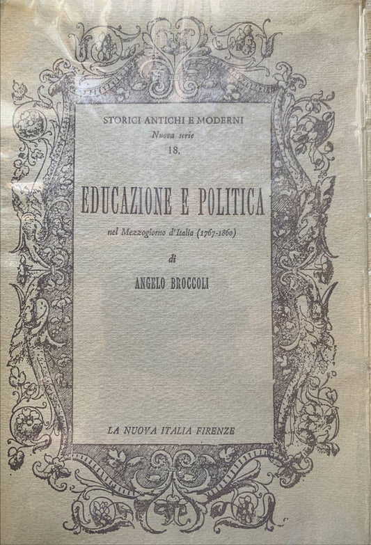 Educazione e politica nel Mezzogiorno d'Italia - copertina