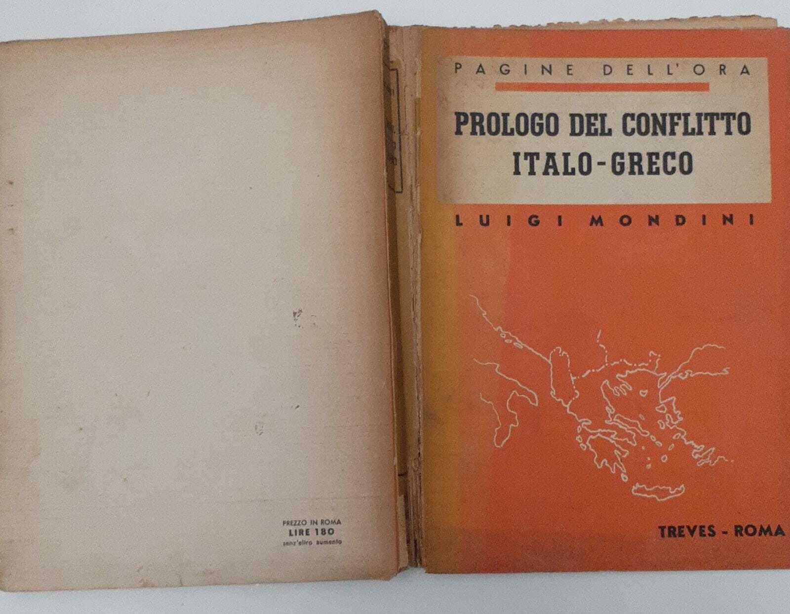 Prologo del conflitto Italo-Greco - copertina