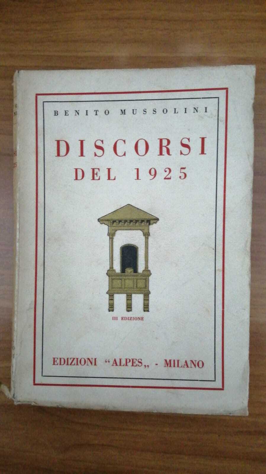 Discorsi del 1925 - copertina