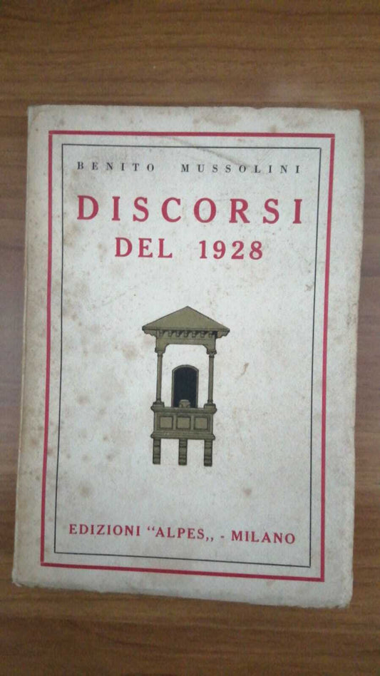 Discorsi del 1928 - copertina