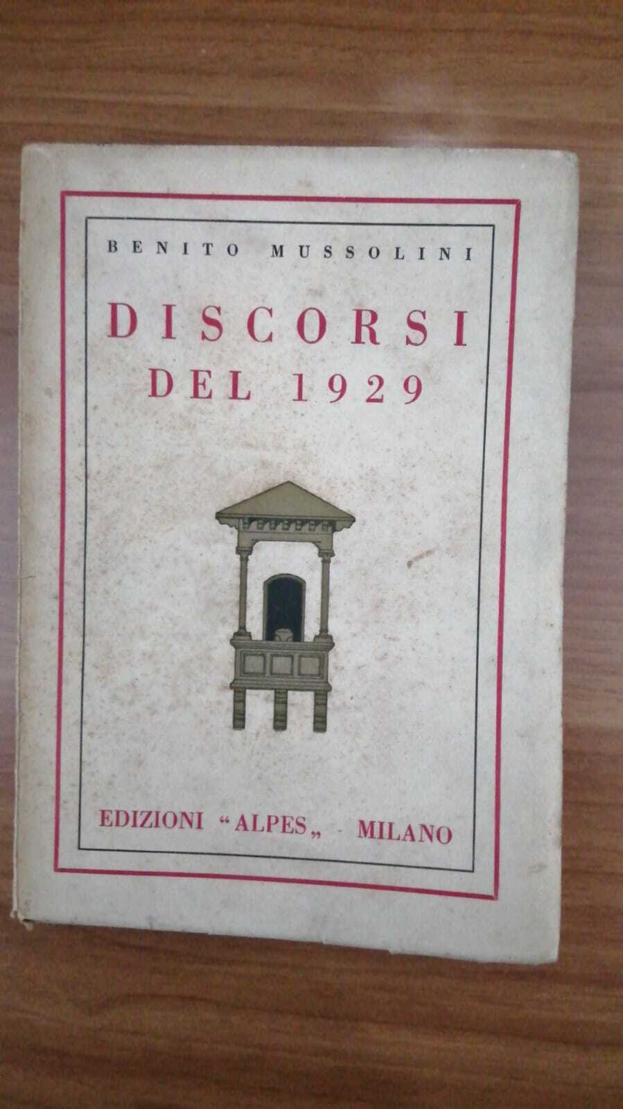 Discorsi del 1929 - copertina