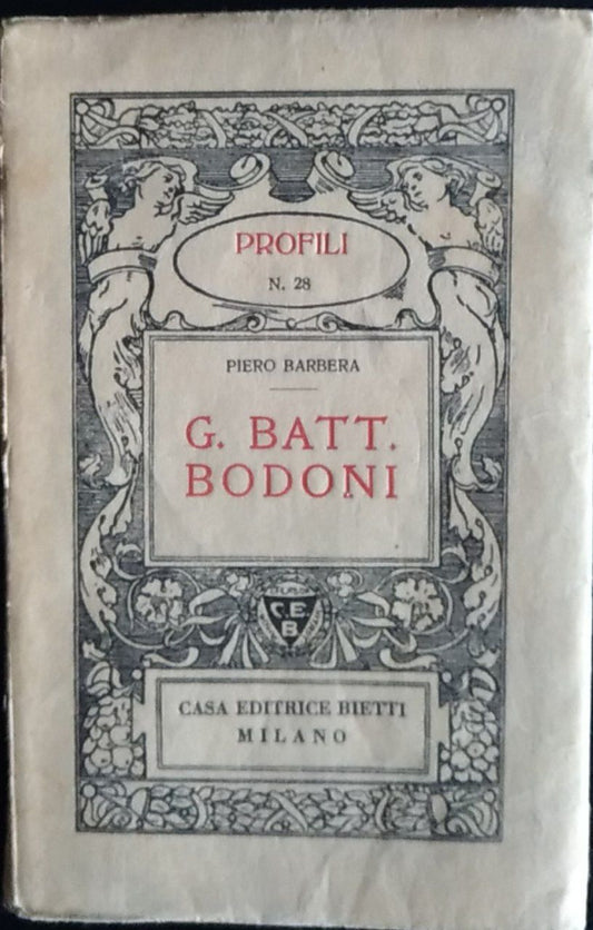 G. Batt. Bodoni - copertina