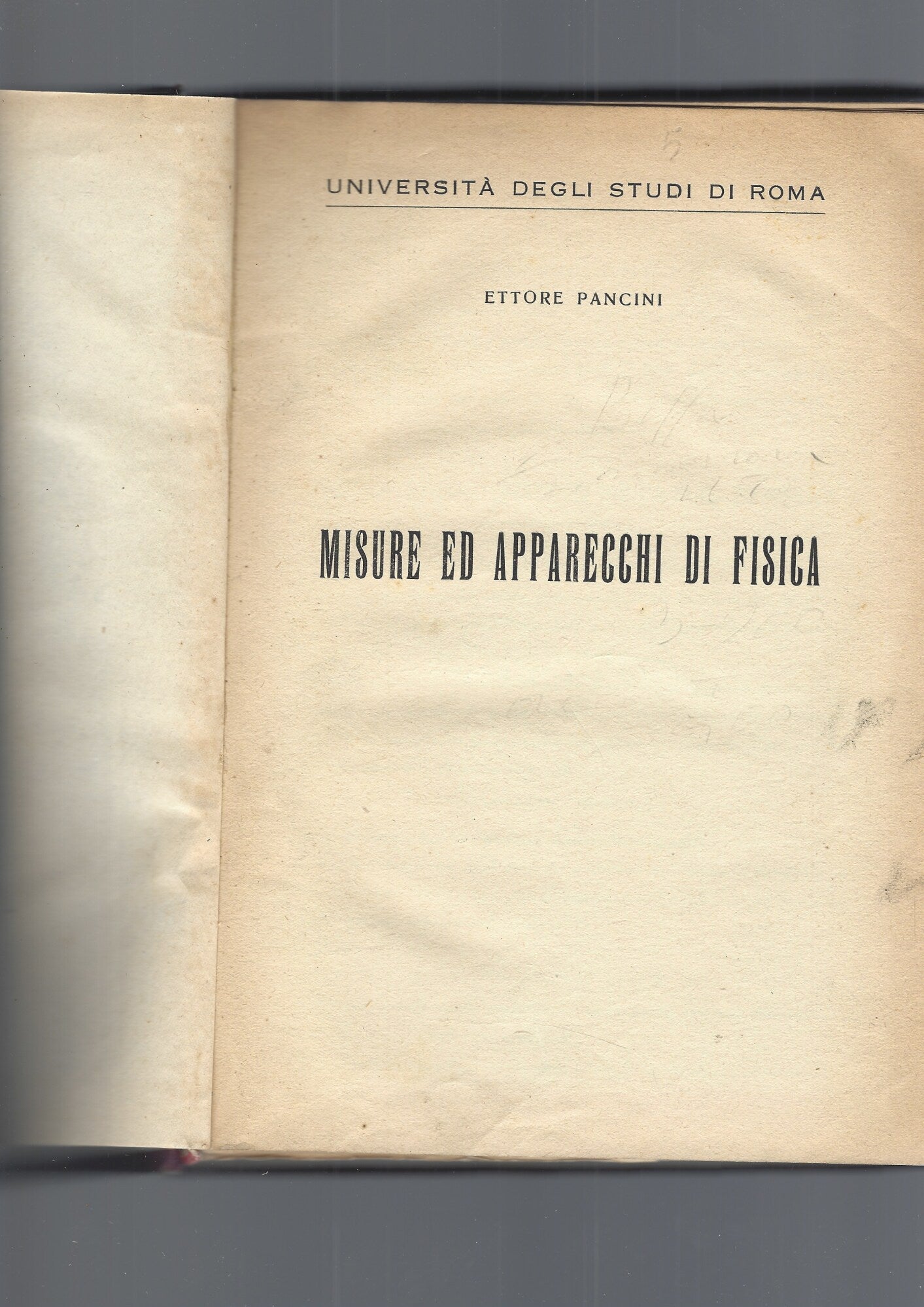 MISURE ED APPARECCHI DI FISICA - copertina
