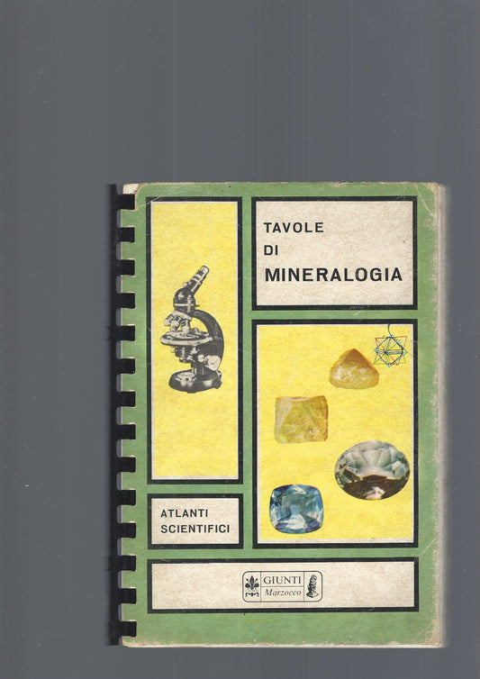 TAVOLE DI MINERALOGIA - copertina