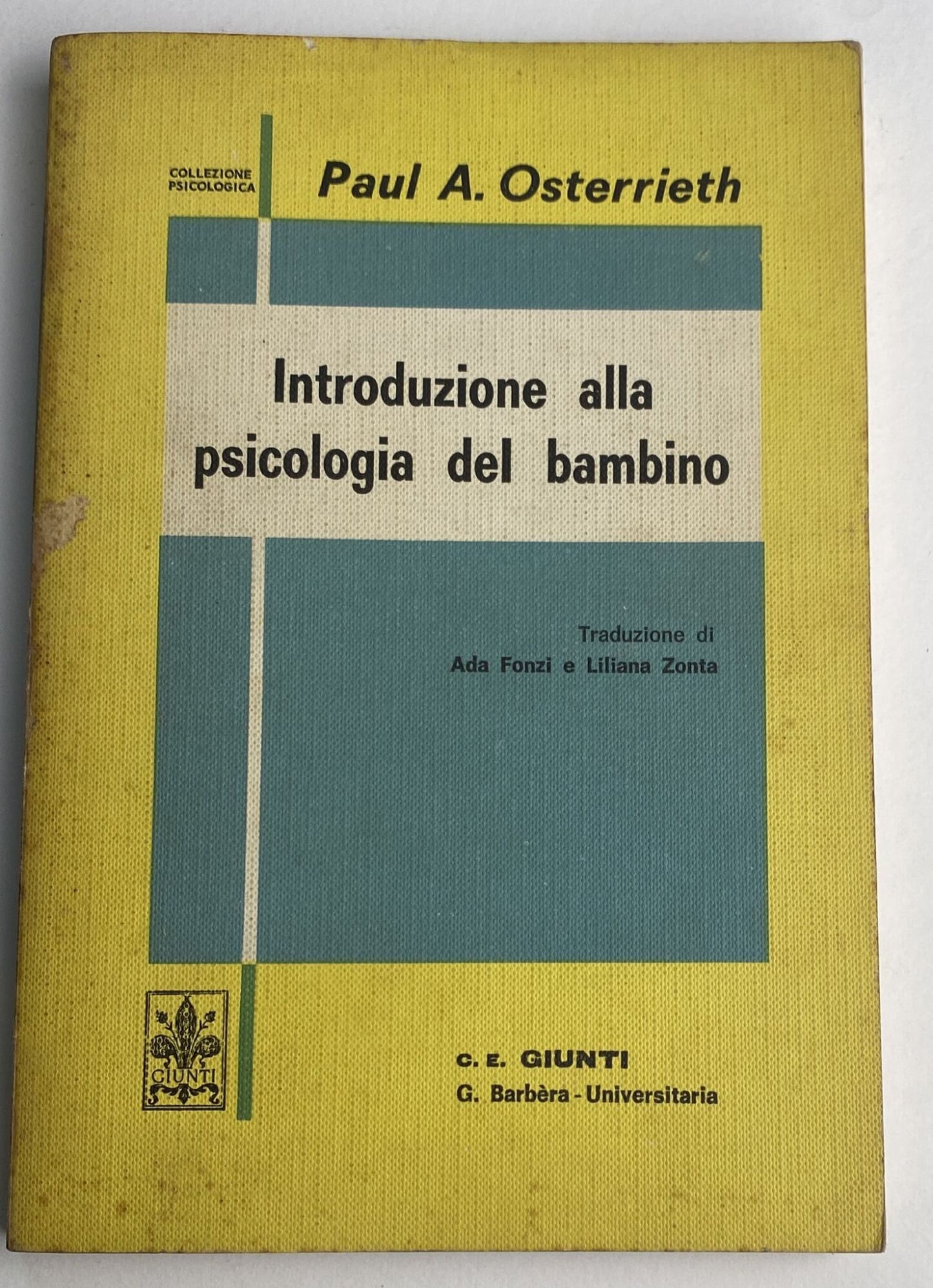 Introduzione alla psicologia del bambino - copertina