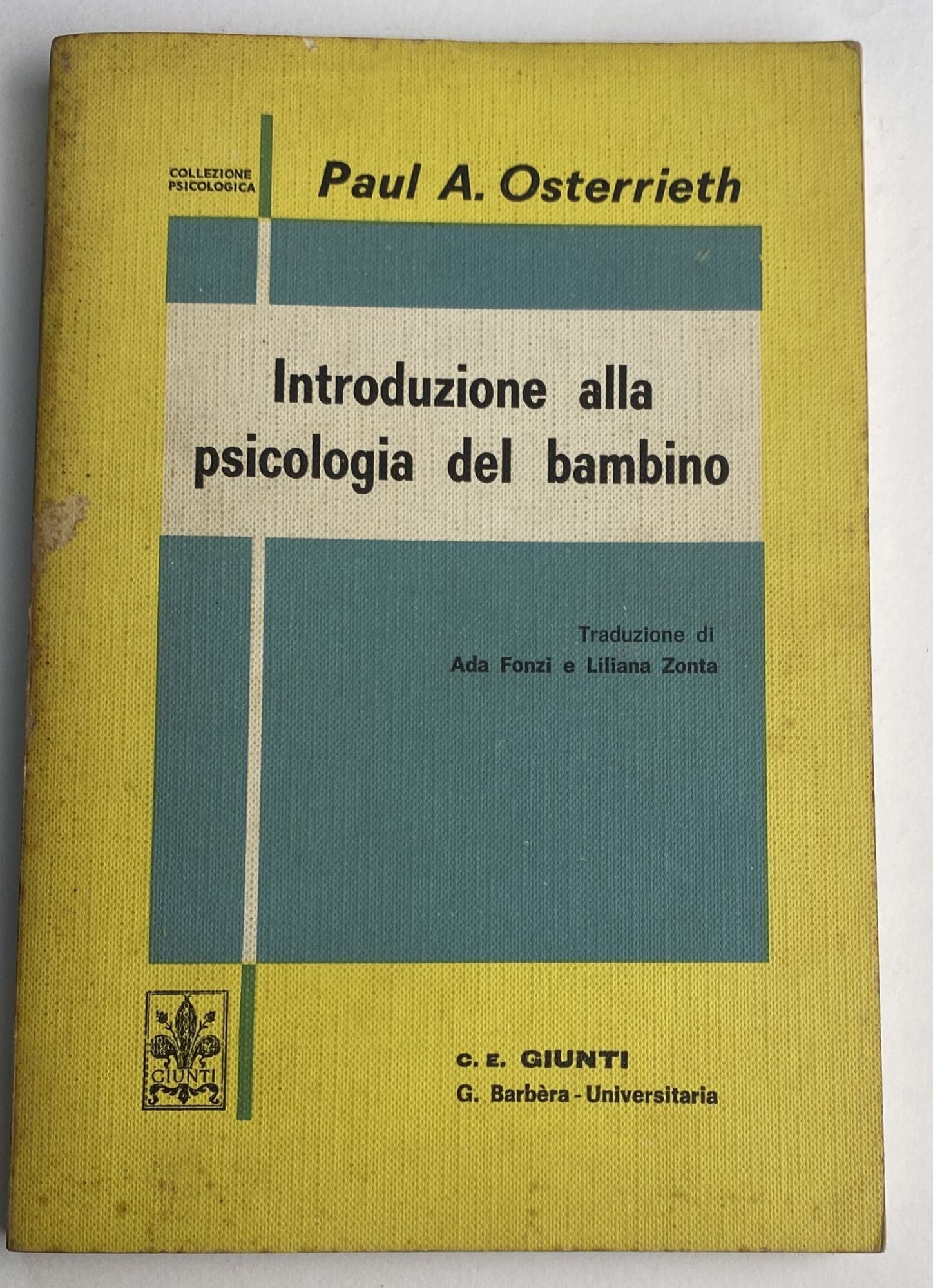 Introduzione alla psicologia del bambino - copertina