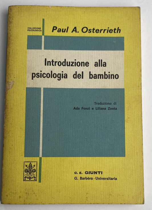 Introduzione alla psicologia del bambino - copertina