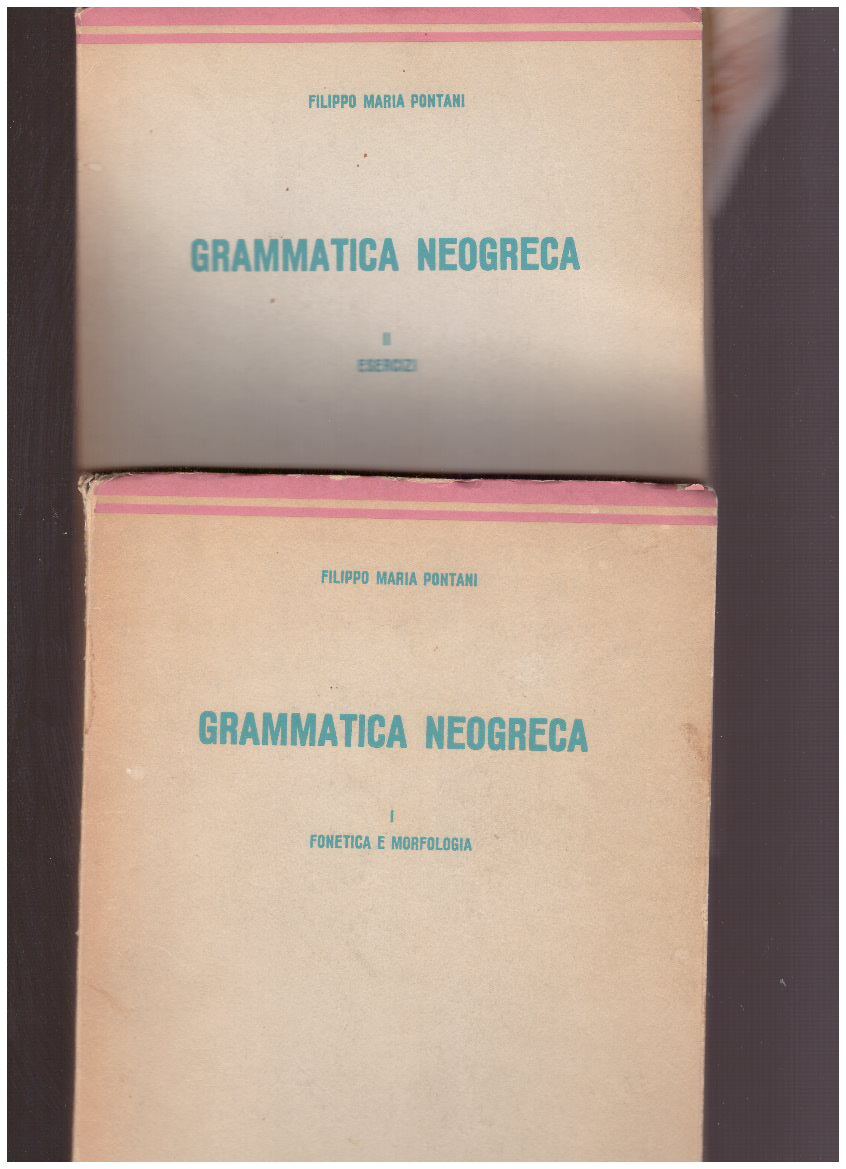 GRAMMATICA NEOGRECA  VOL. I E II - copertina