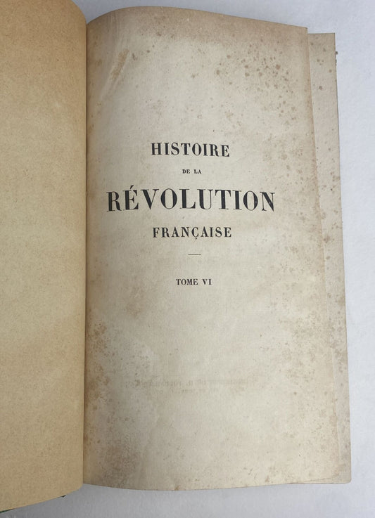 Histoire de la revolution francaise Vol. 6 e 7 - copertina