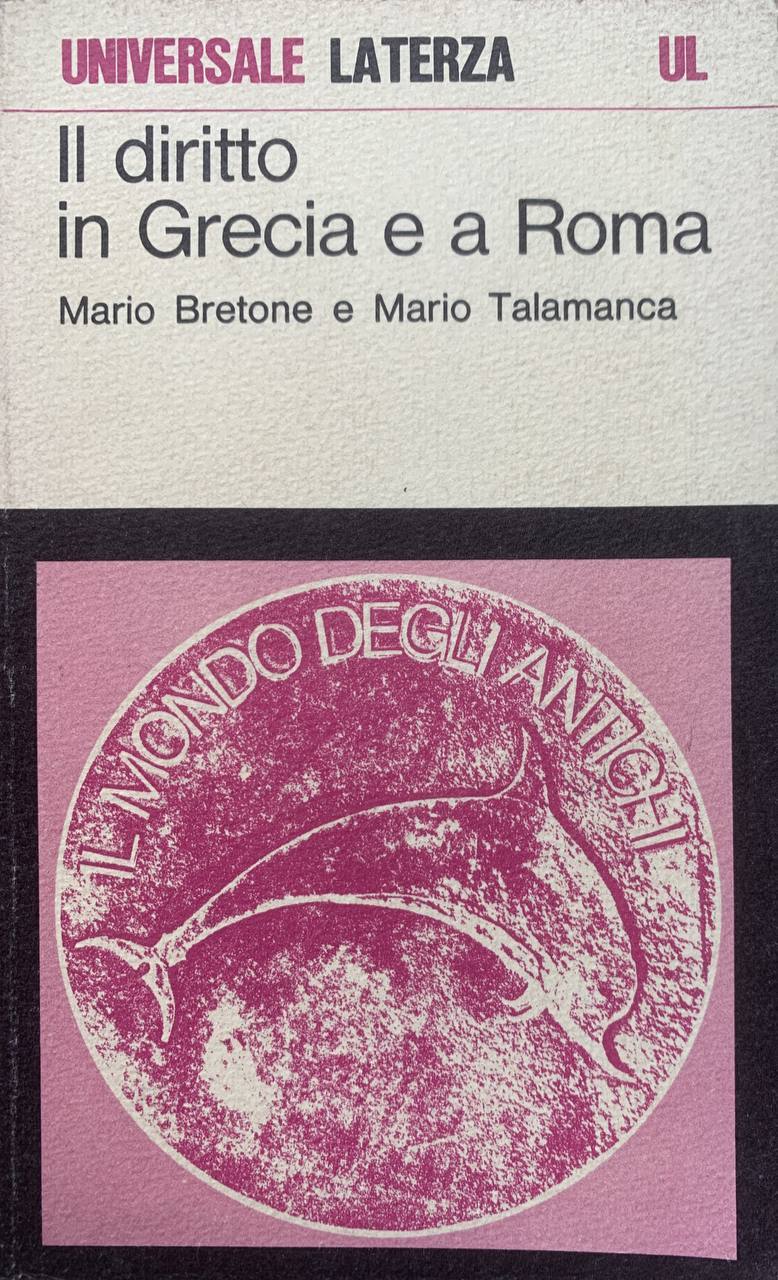 Il diritto in Grecia e a Roma - copertina