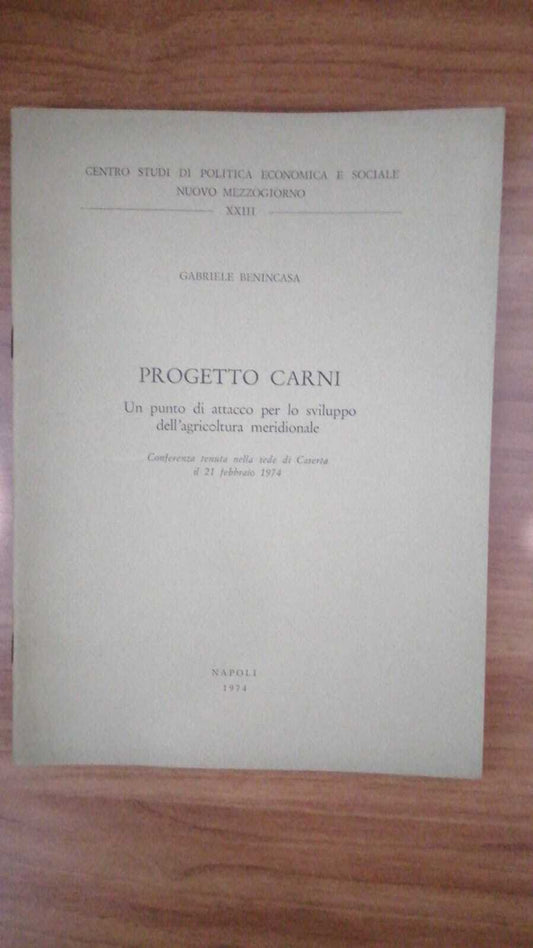 Progetto carni - copertina