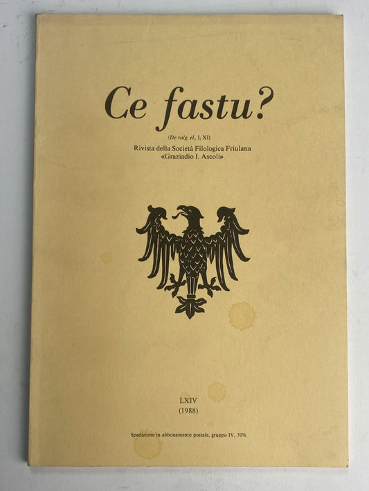 Ce fastu? 1988 - copertina