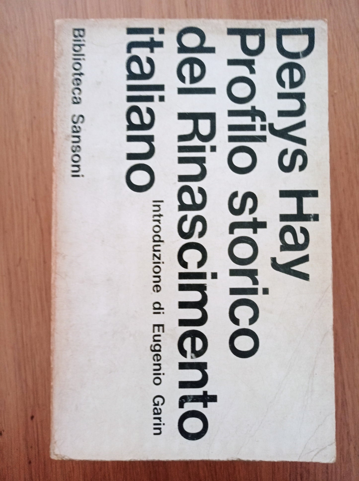 Profilo storico del Rinascimento italiano - copertina