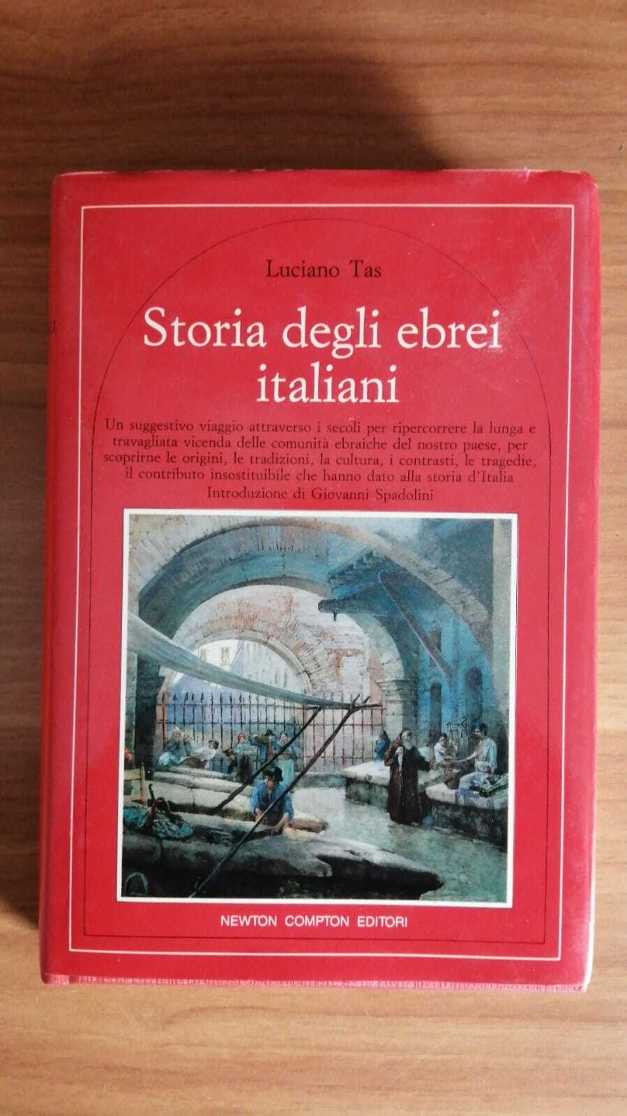 Storia degli ebrei Italiani - copertina