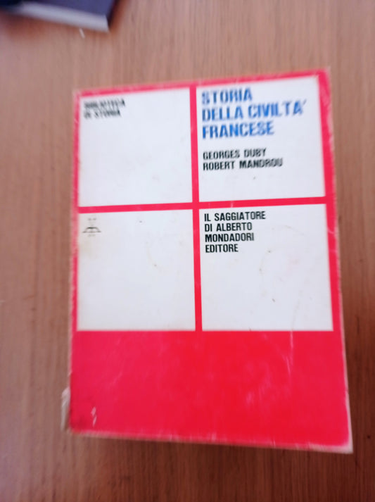 Storia della civiltà francese - copertina