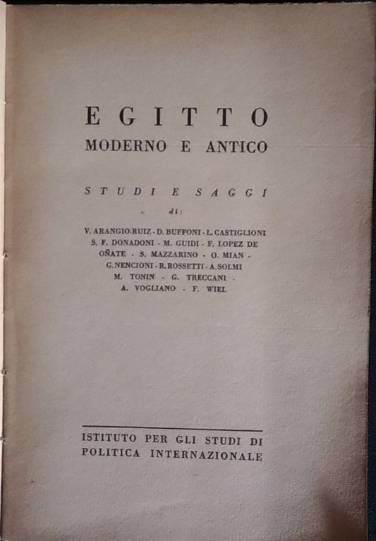 Egitto moderno e antico - copertina