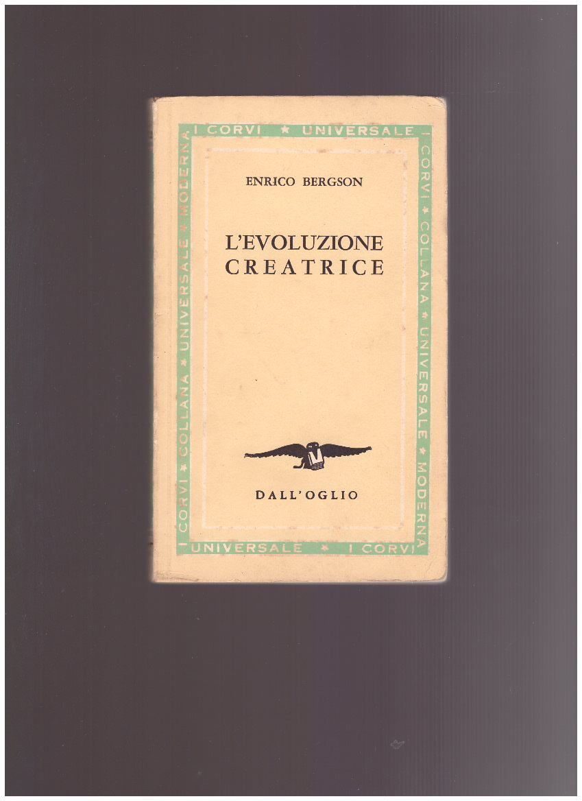 L'EVOLUZIONE CREATRICE - copertina
