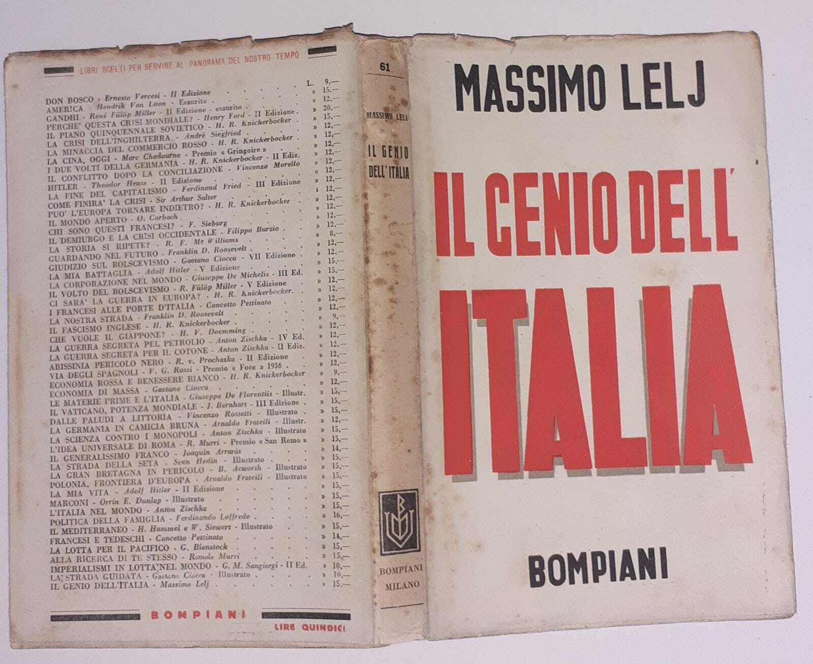 Il genio dell'Italia - copertina