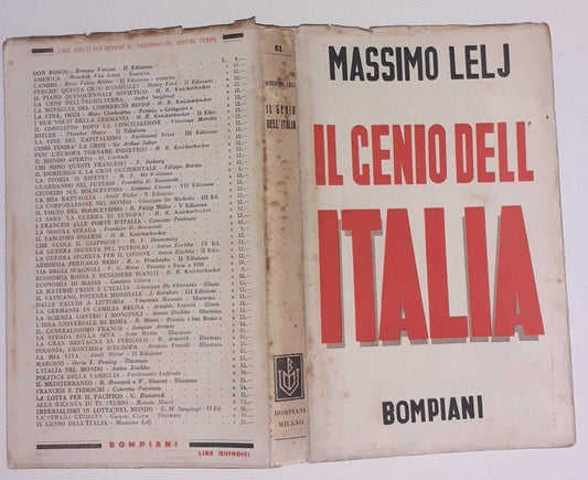 Il genio dell'Italia - copertina